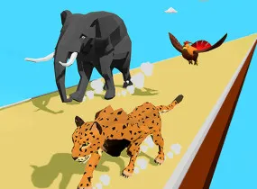 Play Animal Transform Race 3D now!