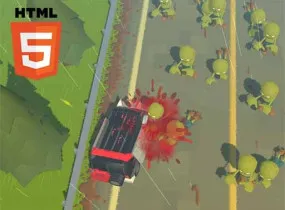 Play Endless Car Driving Zombie Zmash now!