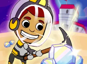 Play Idle Miner Space Rush now!