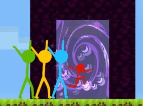 Play Stickman Parkour Skyland now!