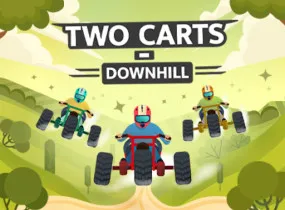 Play Two Carts - Downhill now!
